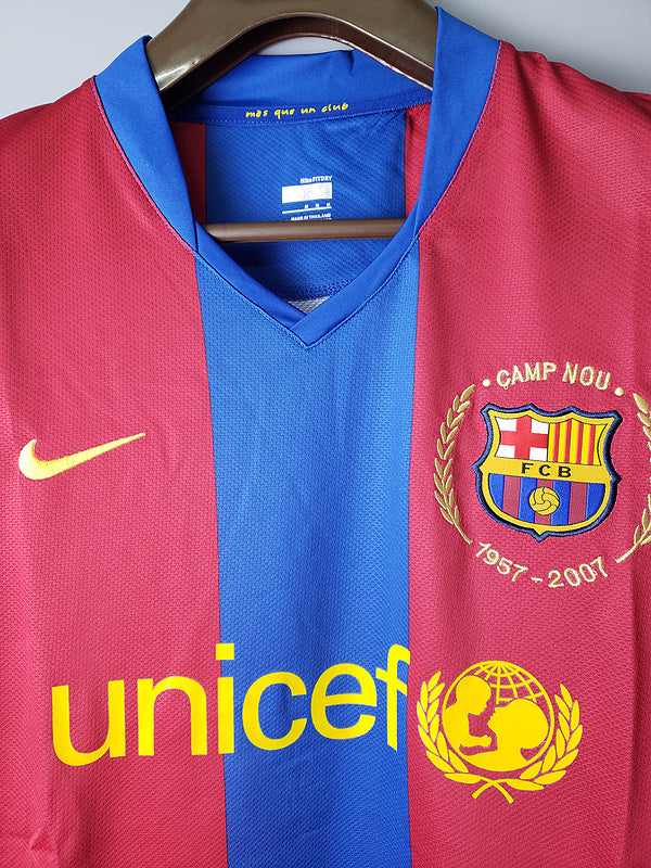 Retro 07∕08 Barcellona long sleeves home (E4EA)
