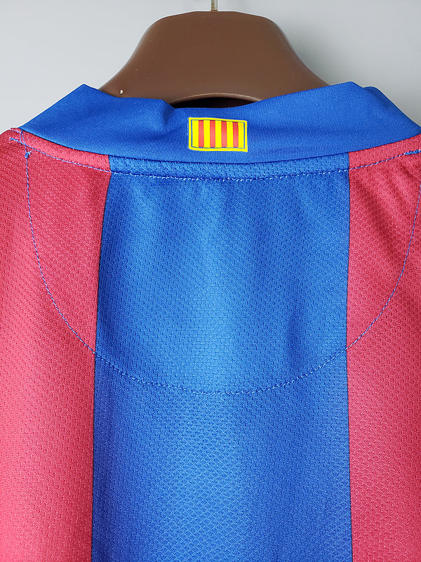 Retro 07∕08 Barcellona long sleeves home (E4EA)