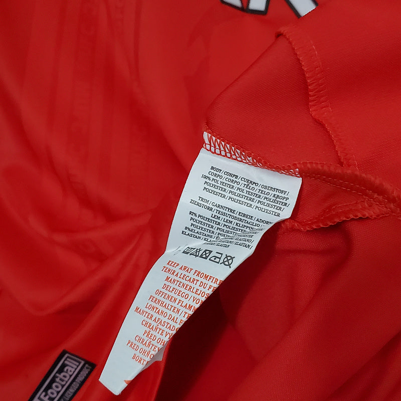 Retro long-sleeved 99∕00 Manchester United Champions League version home (1F37)