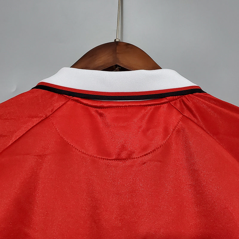 Retro long-sleeved 99∕00 Manchester United Champions League version home (1F37)