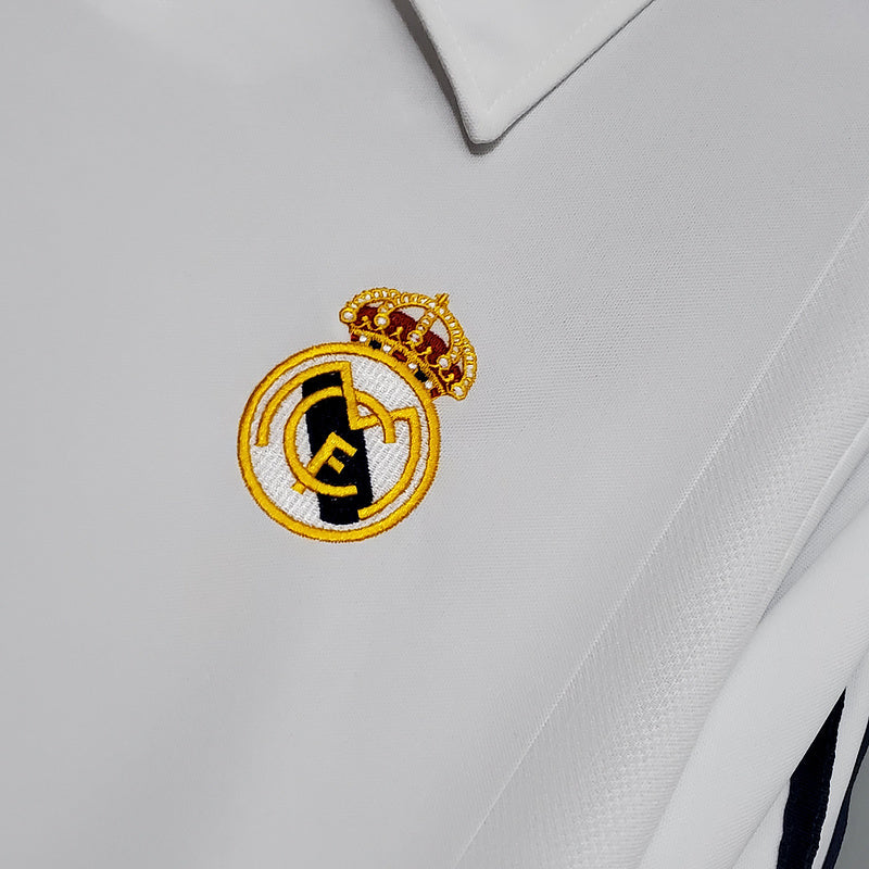 Retro long-sleeved 2002 Real Madrid home (0187)