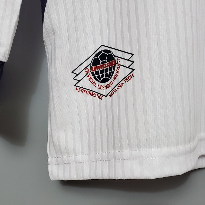 Retro Long Sleeve 1998 England home (29D3)