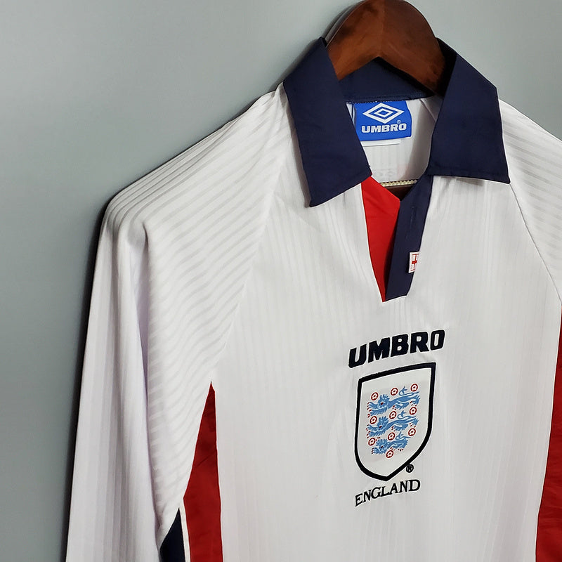 Retro Long Sleeve 1998 England home (29D3)