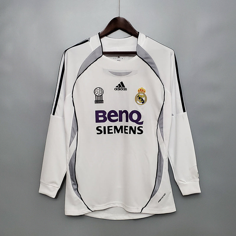 Retro Real Madrid Long sleeve 06∕07 home (A912)