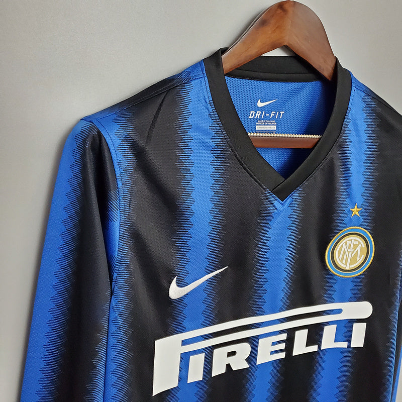 Retro long-sleeved 10∕11 Inter home