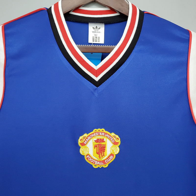 Retro Manchester United 85∕86 away blue (F6A4)
