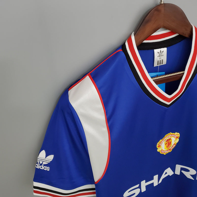 Retro Manchester United 85∕86 away blue (F6A4)