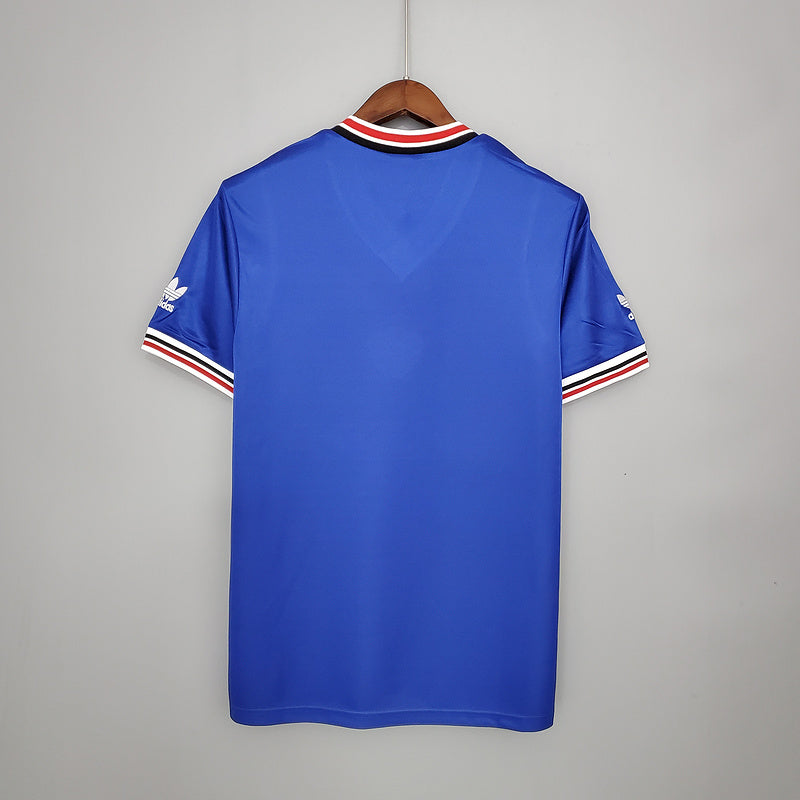 Retro Manchester United 85∕86 away blue (F6A4)