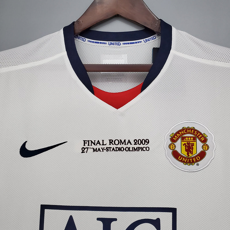 Retro Manchester United 08∕09 Champions League away white (D06B)