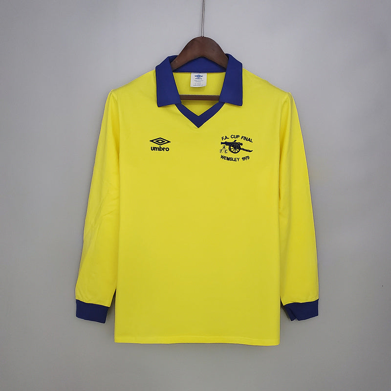 Retro long sleeve Arsenal 71∕79 Away yellow (5640)