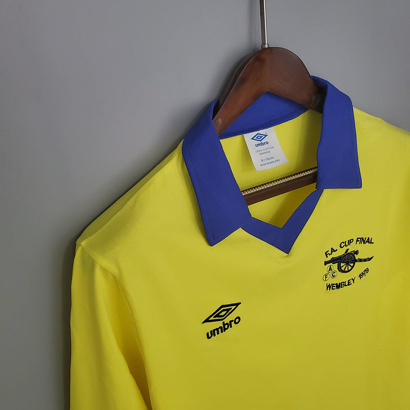 Retro long sleeve Arsenal 71∕79 Away yellow (5640)