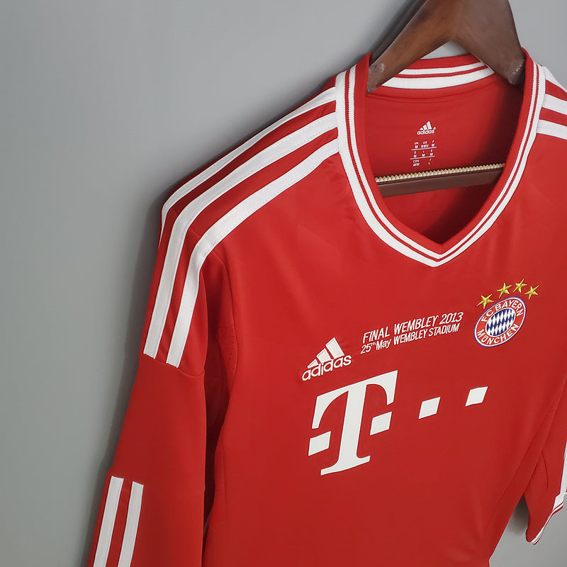 Retro long sleeve Bayern Munich 13∕14 Champions League home (025C)