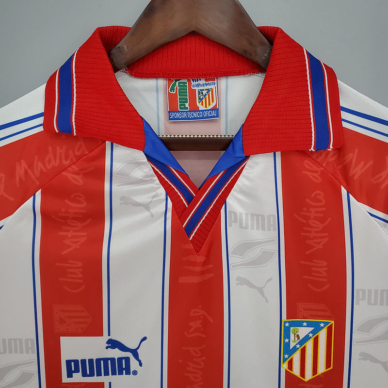 Retro Atletico Madrid 96∕97 home (C19F)