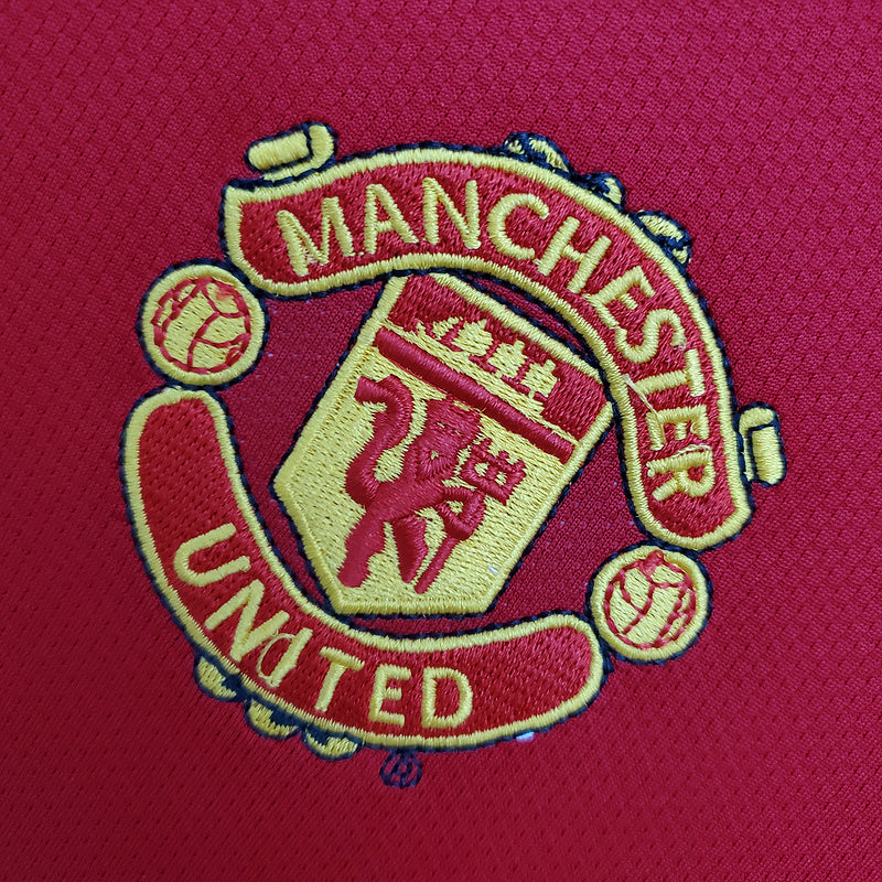 Retro Manchester United long sleeve 04∕06 home (D60B)