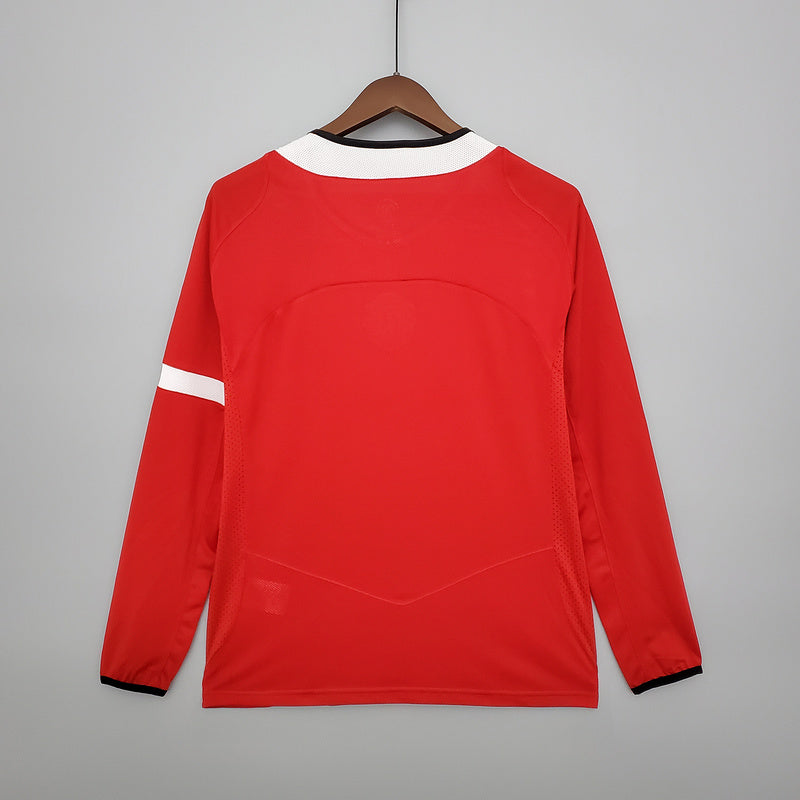 Retro Manchester United long sleeve 04∕06 home (D60B)