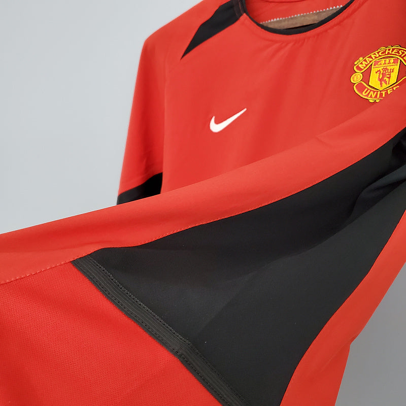 Retro Manchester United long sleeve 02∕04 home (FF40)