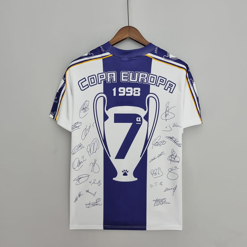 Retro 97-98 Real Madrid Champions League 7 Commemorative Edition (33D5)
