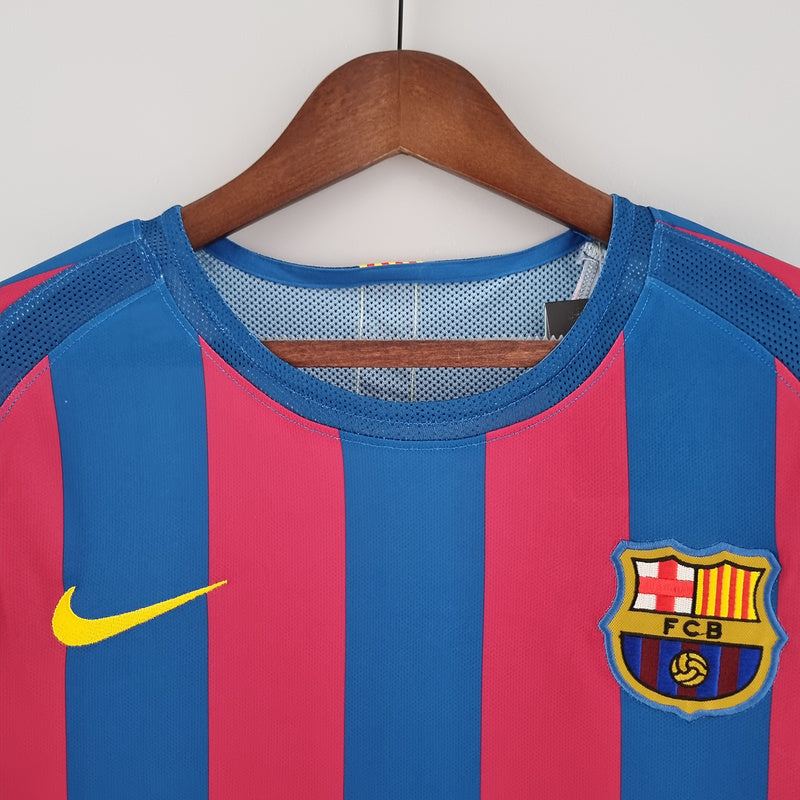 Retro barcelona 05∕06 long sleeve home (C88C)