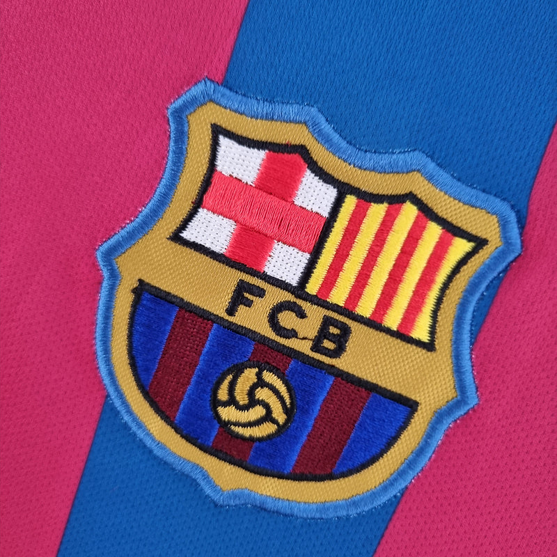 Retro barcelona 05∕06 long sleeve home (C88C)