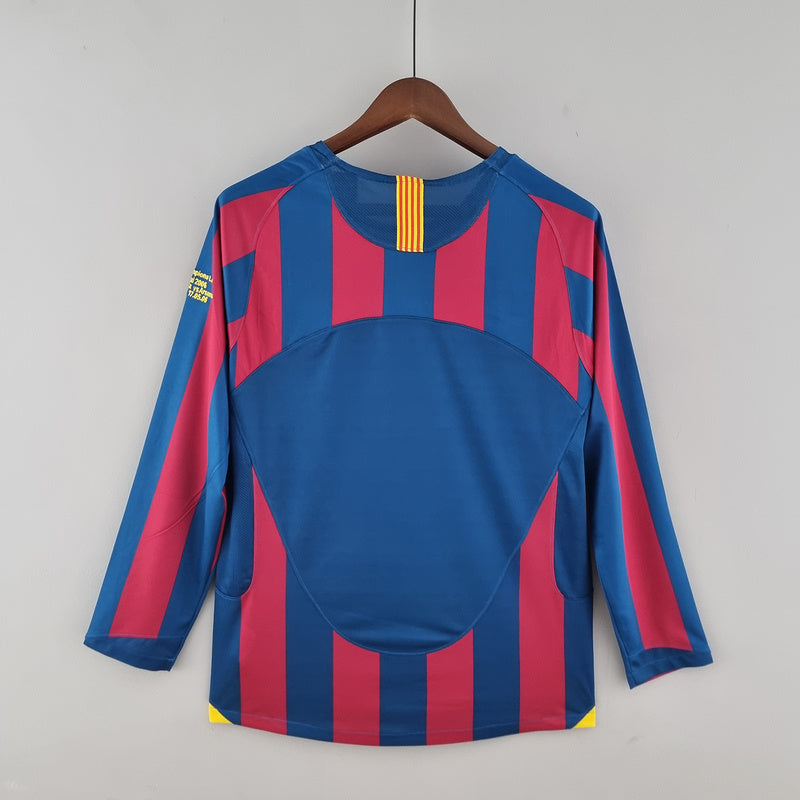 Retro barcelona 05∕06 long sleeve home (C88C)