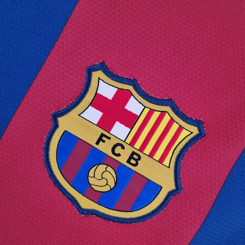 Retro Barcelona Long Sleeve 10∕11UEFA Champions League Home (1CCA)