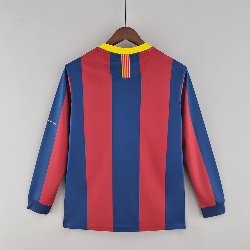 Retro Barcelona Long Sleeve 10∕11UEFA Champions League Home (1CCA)
