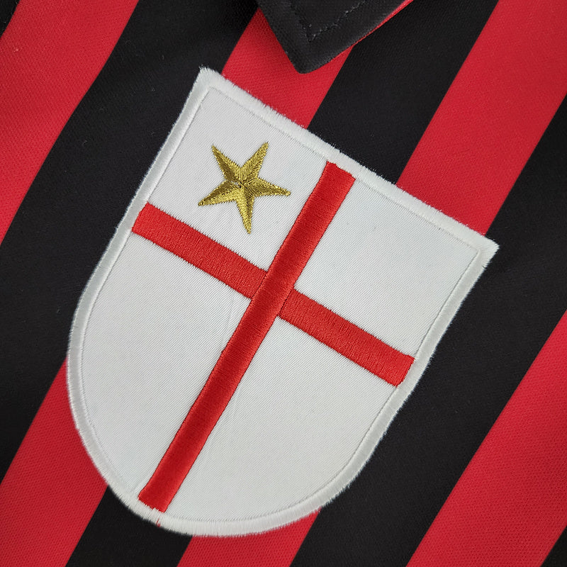 Retro Long Sleeve 99∕00 AC Milan home (A739)