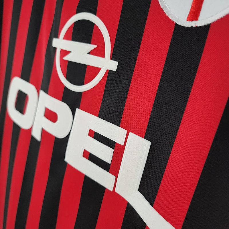 Retro Long Sleeve 99∕00 AC Milan home (A739)