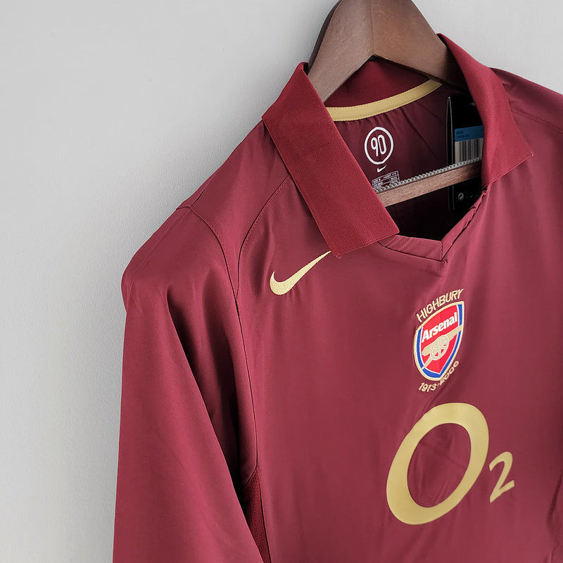 Retro Long Sleeve 05∕06 Arsenal home (928E)