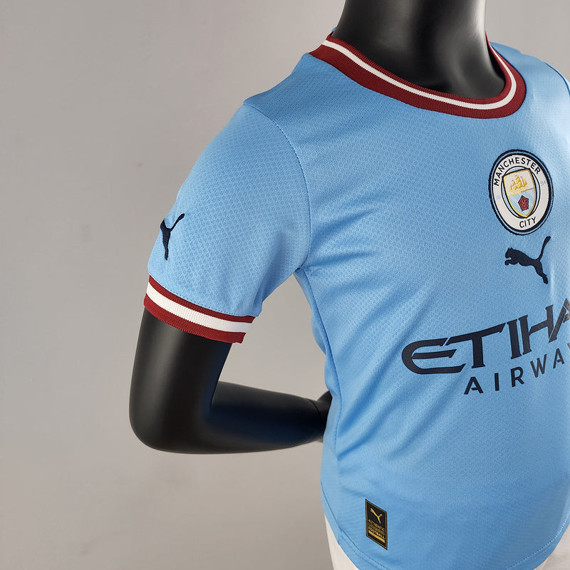 22/23 kids kit Manchester City home (862E)