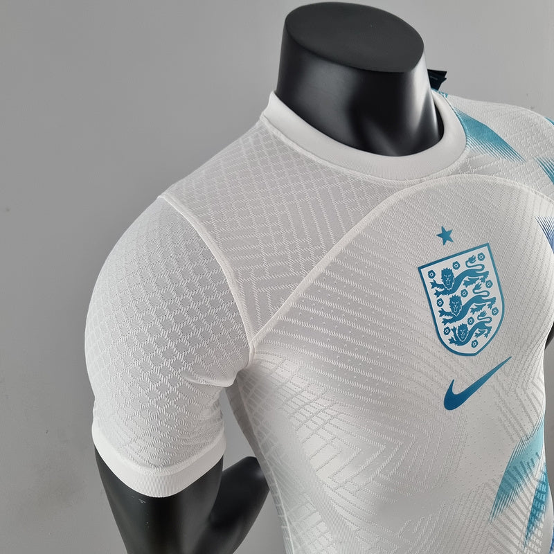 2022 Player Version England Pre-Match kit - White Blue (586D)