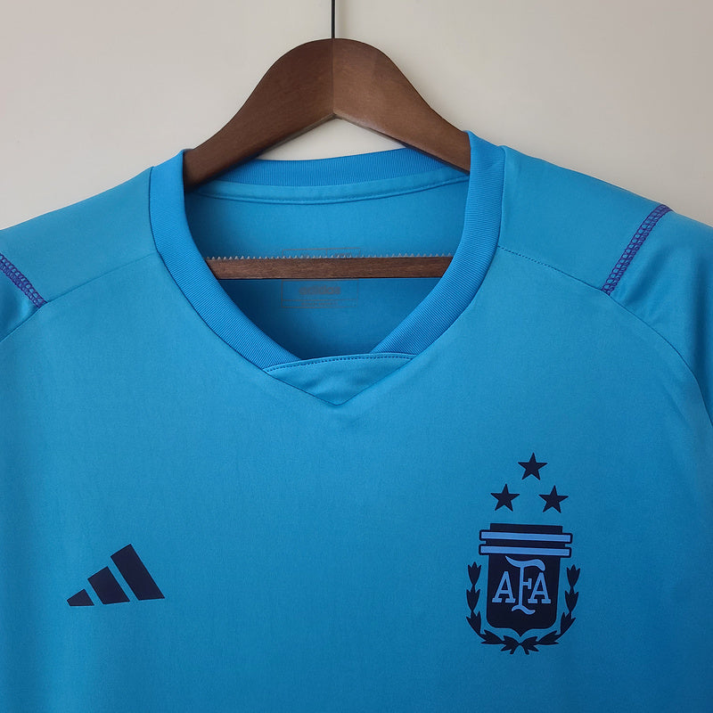 2022 Argentina Training Jersey - Blue (527E)