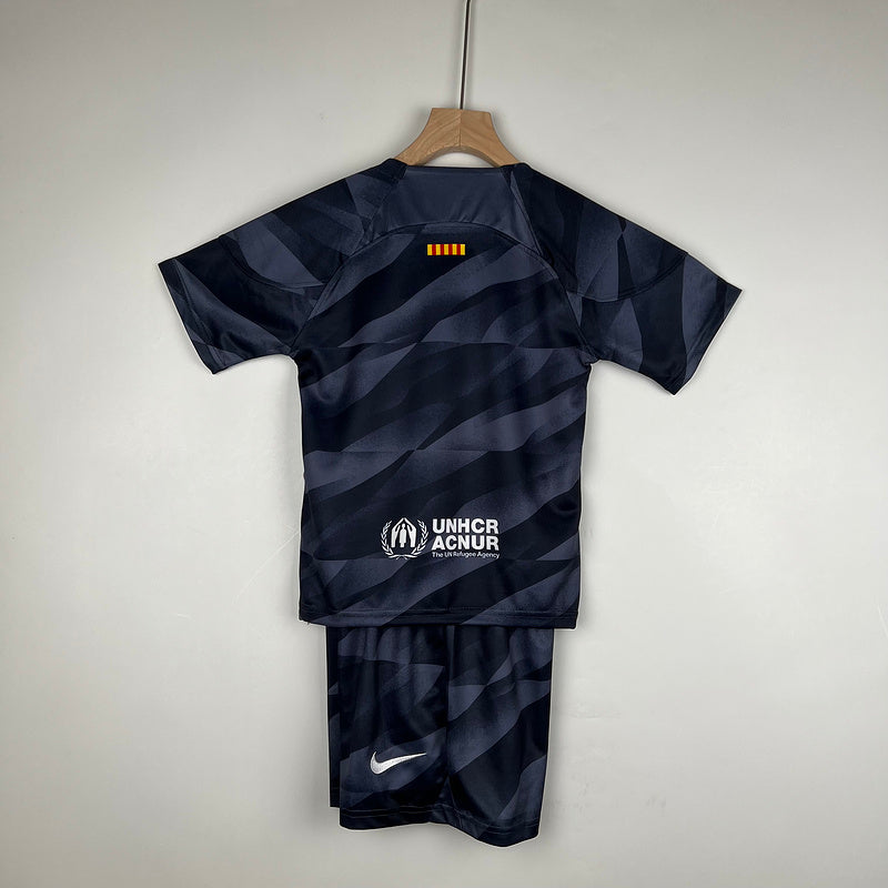 23/24 Kids GoalKeeper Barcelona Black (3E86)