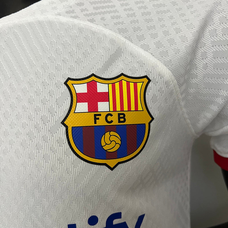 23/24 Player Version Barcelona Training Suit - White (9642)