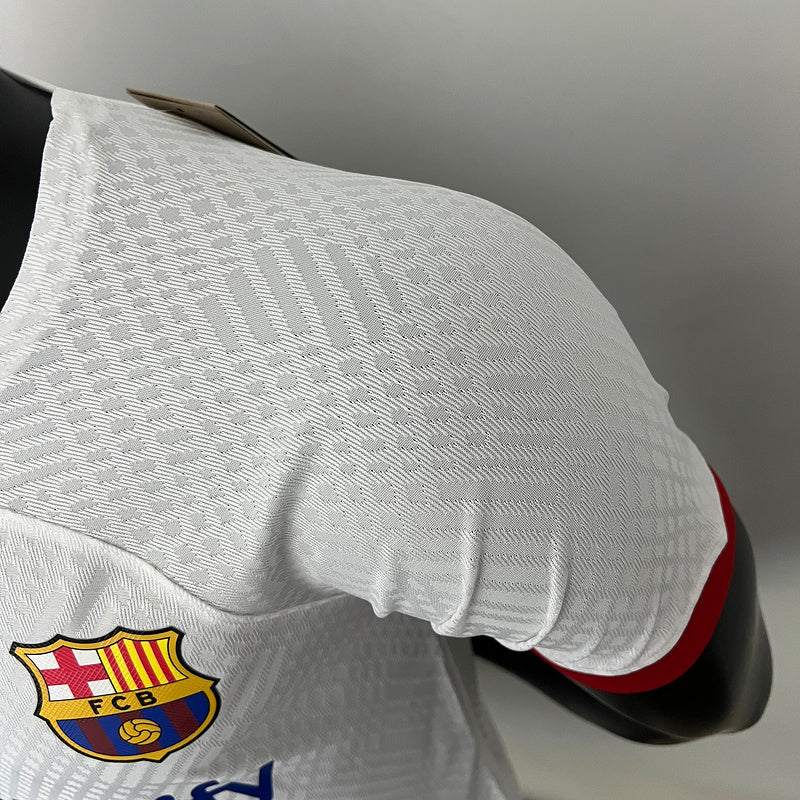 23/24 Player Version Barcelona Training Suit - White (9642)