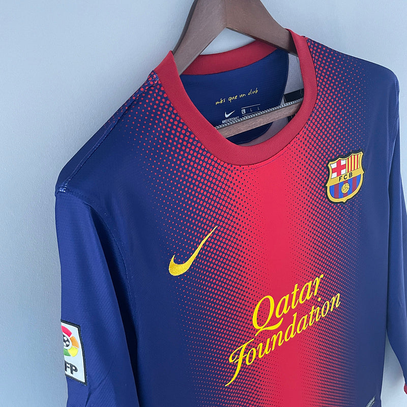 Retro long sleeve Barcelona 12∕13 home (4D45)