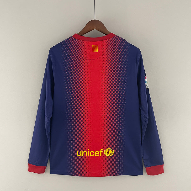 Retro long sleeve Barcelona 12∕13 home (4D45)