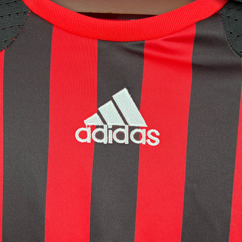 Retro Long Sleeve AC Milan 07∕08 Home (E63D)