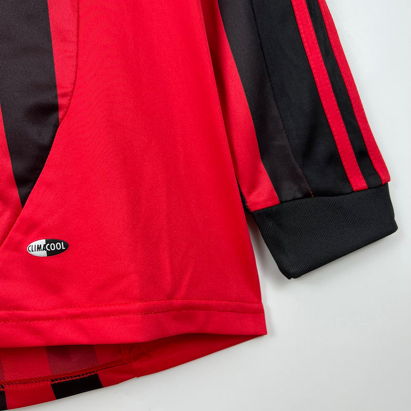 Retro Long Sleeve AC Milan 07∕08 Home (E63D)