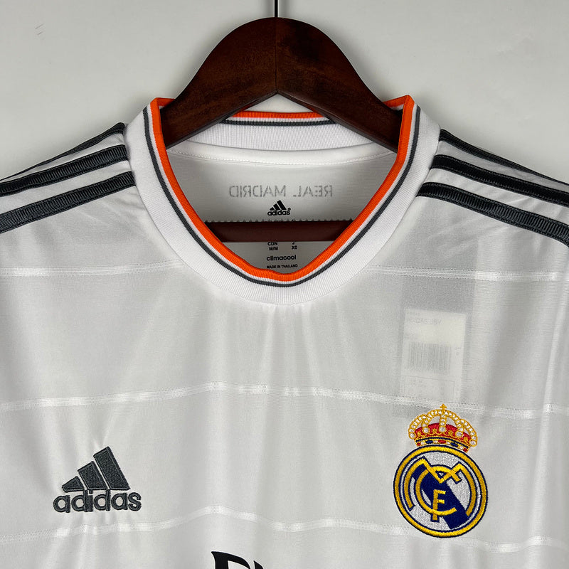 Retro Long Sleeve Real Madrid 13∕14 Home (3AD0)