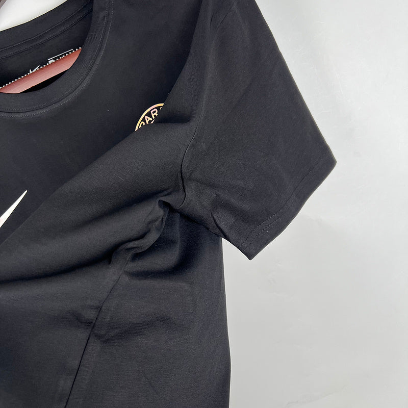 23/24 PSG Cotton T-Shirt - Black (04B4)