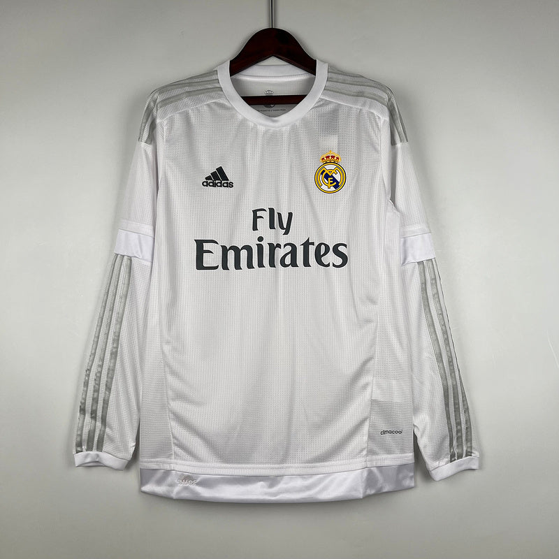 Retro Real Madrid 15∕16 Long Sleeve Home (D879)