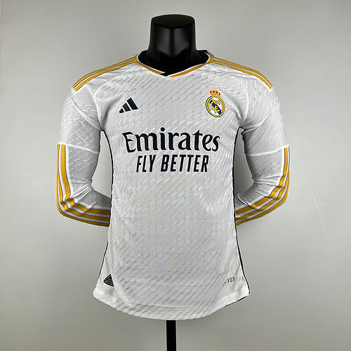 23/24 Player Version Long Sleeve Real Madrid Home (2F1D)