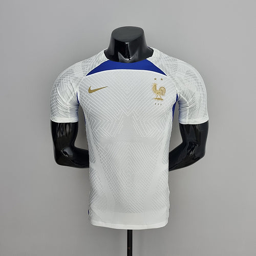 2022 Player Version France Training Suit - White (A55D)