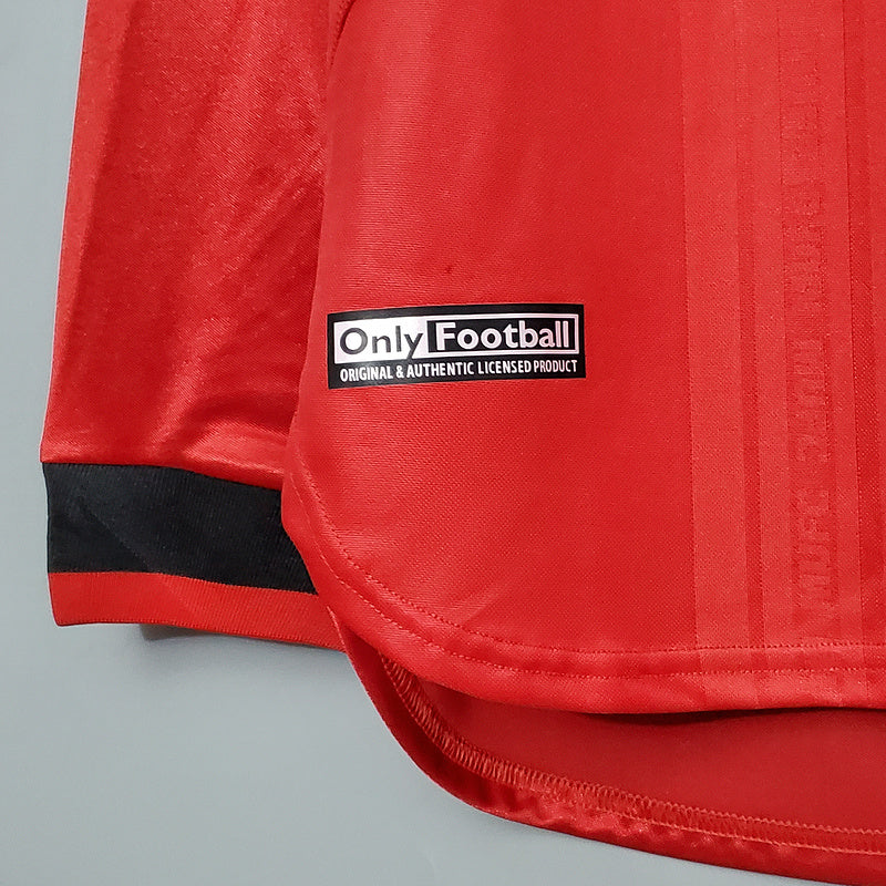 Retro long-sleeved 99∕00 Manchester United Champions League version home (1F37)