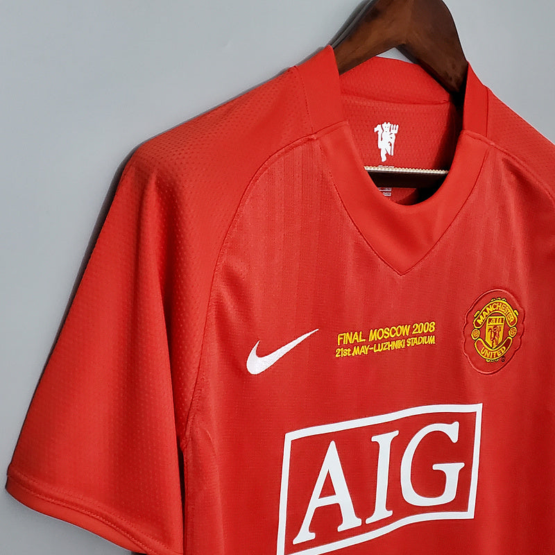 Retro 07∕08 Manchester United MAN UTD  Champions League version home (358E)