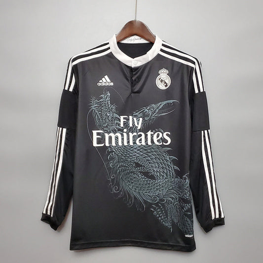 Retro Long Sleeve Real Madrid 14∕15 Third Away (6BE7)