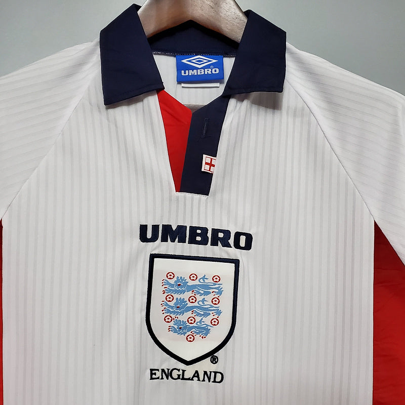 Retro Long Sleeve 1998 England home (29D3)