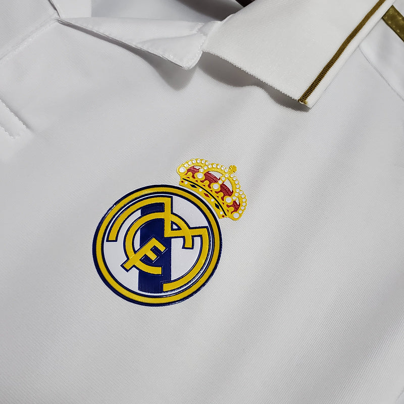 Retro Real Madrid 11∕12 Long sleeve home (120B)