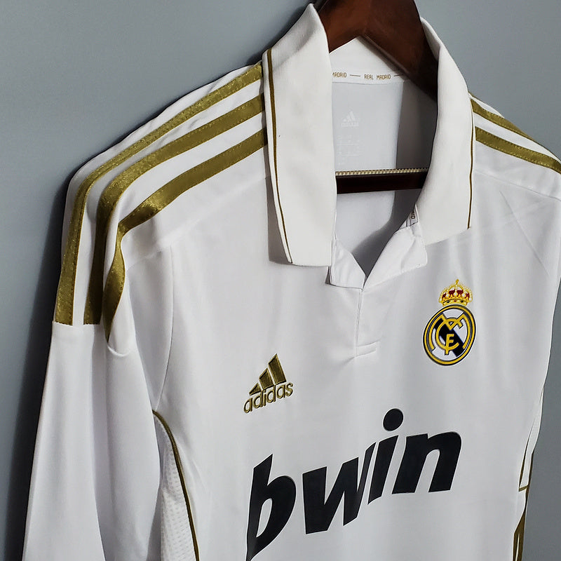 Retro Real Madrid 11∕12 Long sleeve home (120B)